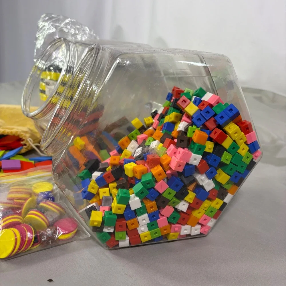 Pyramid School Products Math Manipulatives Set Tangrams Whiteboard Eraser Dice